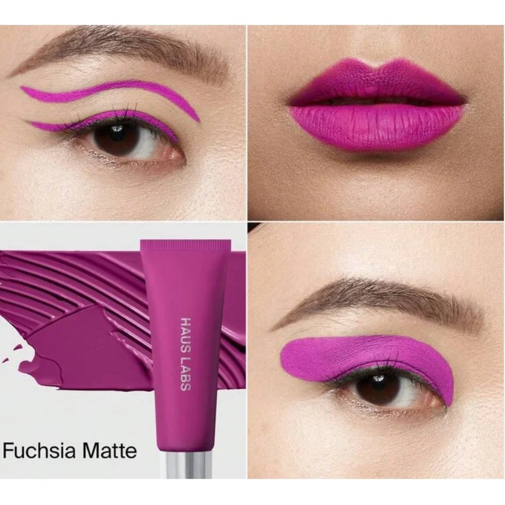 Haus Labs FUCHSIA MATTE Hy-Power Pigment Paint .25 oz each New in Box Lady Gaga